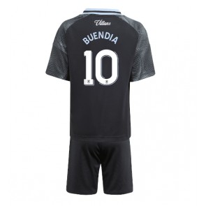 Aston Villa Emiliano Buendia #10 Bortaställ Barn 2025-26 Kortärmad (+ Korta byxor)
